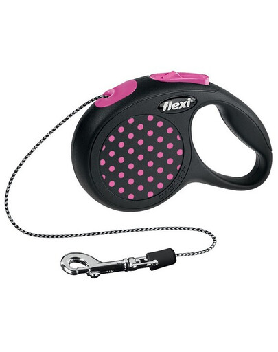 Flexi Design S virvinis pavadėlis 5 m rožinis