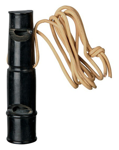 Trixie švilpukas iš buivolo rago dviejų tonų 9 cm