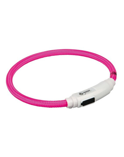 Trixie šviečiantis antkaklis su USB katėms 35 cm rožinis