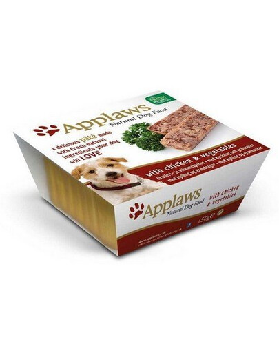 APPLAWS Paštika pro psa kuřecí se zeleninou 150 g