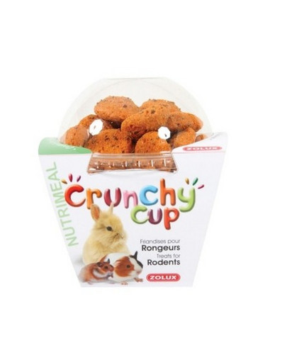 Zolux Crunchy Cup Candy skanėstai su morkomis ir linų sėmenimis 200 g