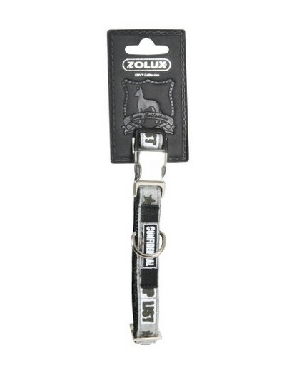 Zolux antkaklis Envy Vip Regul 15 mm pilkas
