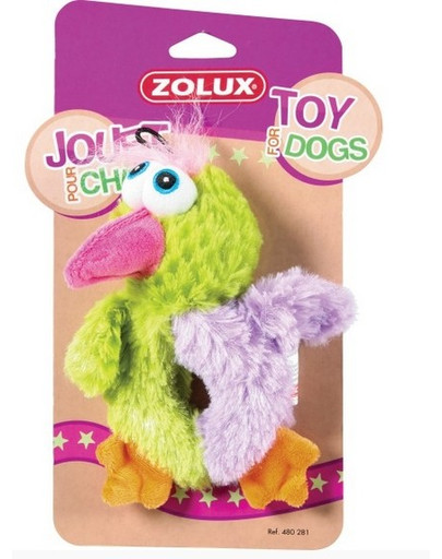 Zolux pliušinis žaislas Birdy Love 19 cm žalias