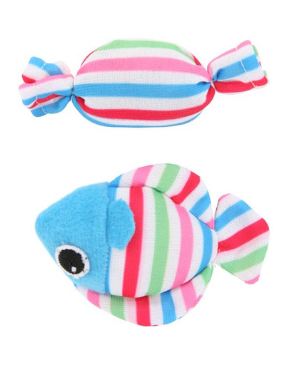Zolux žaislas Candy Toys - žaislas žuvis su saldainiu ir katžolė mėlynas