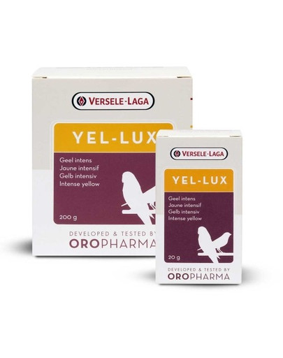 Versele-Laga Yel-Lux - natūrali priemonė paukščiams geltonai spalvai ryškinti 200 g
