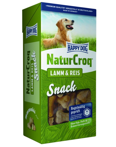 Happy Dog NaturCroq Snack skanėstas su jautiena ir ryžiais 350 g