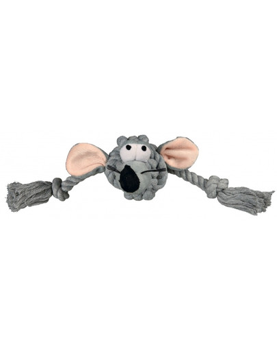Trixie pelė su virvėm 34 cm