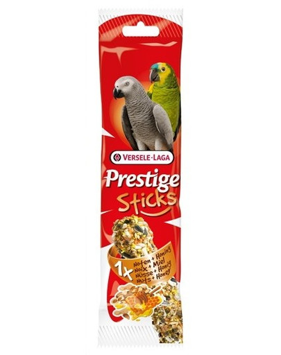Versele-Laga Prestige Stick Big Parakeets Nuts & Honey 70 g - burbuolės su riešutais ir medumi vidutinėms papūgoms