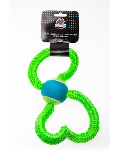 Comfy žaislas Gummy virvė su kamuoliuku 26 cm