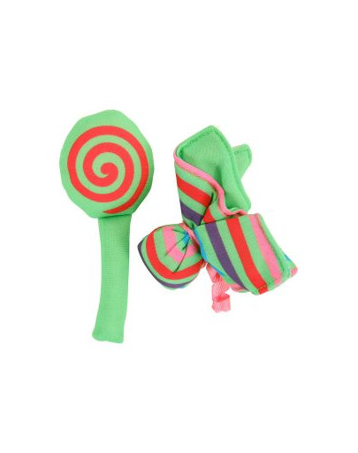 Zolux žaislas katėms Candy Toys gėlė su saldainiu su katžole žalias