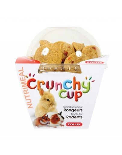Zolux Crunchy Cup Candy skanėstai graužikams natūralūs su morkomis 200 g