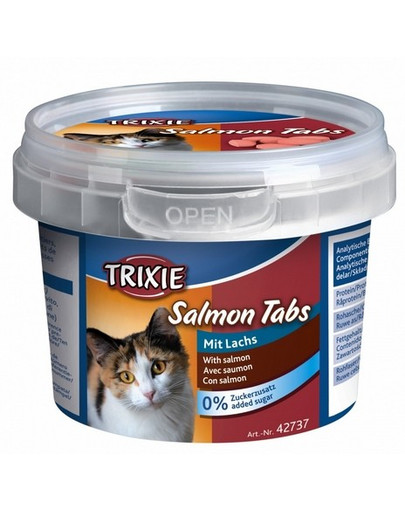 TRIXIE Salmon Tabs tabletės su lašiša 75 g