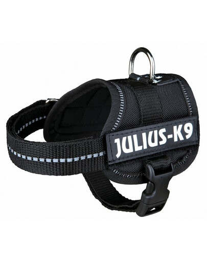 Trixie petnešos Julius-K9 Harness  mini-mini / S  40–53 cm juodos