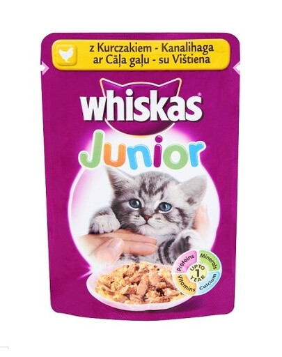 WHISKAS kapsa junior drůběží 100g
