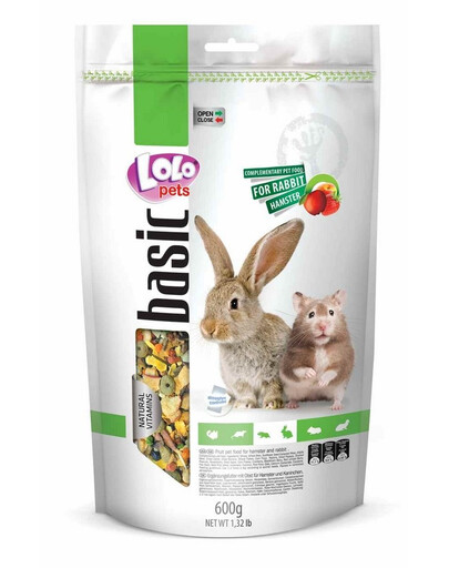 Lolo Pets maistas su vaisiais žiurkėnams ir triušiams 0,6 kg