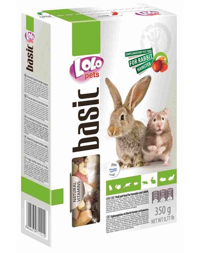Lolo Pets maistas su vaisiais žiurkėnams ir triušiams 0,35 kg