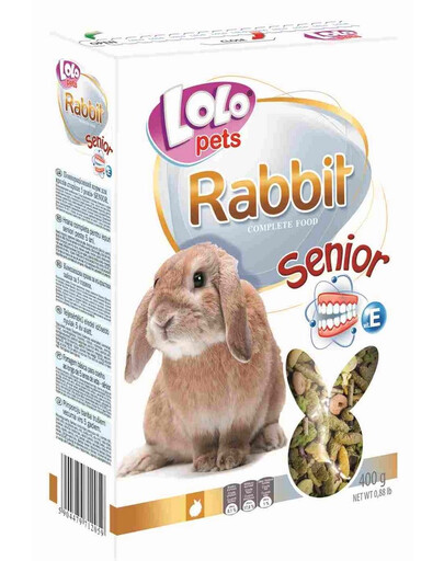 Lolo Pets Rabbit Senior maistas vyresniems triušiams 0,4 kg