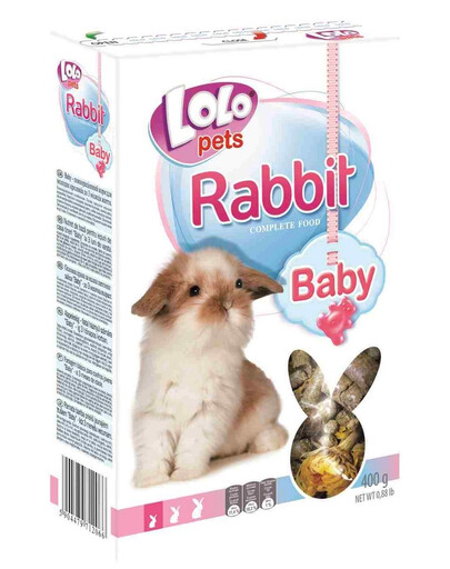 Lolo Pets Rabbit Baby maistas triušiukams 0,4 kg