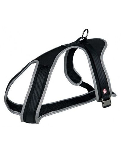 Trixie petnešos vaikščiojimui Experience, M 45–70 cm / 20 mm, juodos
