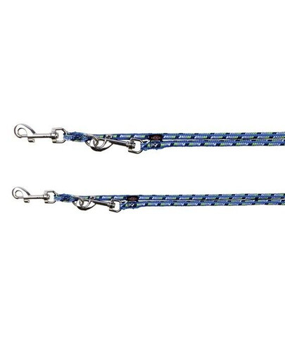 Trixie reguliuojamas pavadėlis mountain Rope, L–XL 2 m / 13 mm, mėlynas-žalias