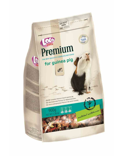 Lolo Pets Premium maistas jūrų kiaulytėms 0,9 kg