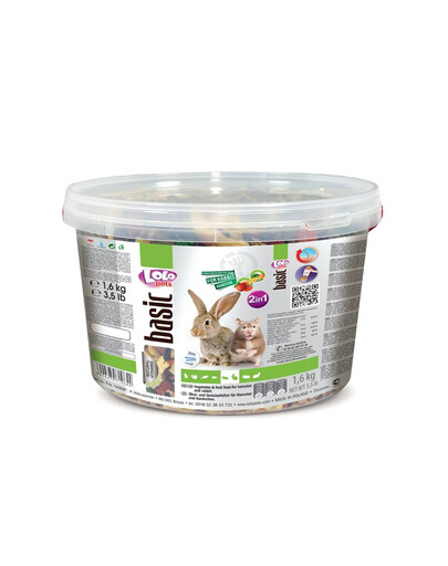 Lolo Pets maistas 2in1 graužikams ir triušiams  1,9 kg