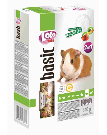 Lolo Pets 2in1 maistas jūrų kiaulytėm 1,9 kg