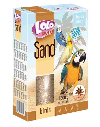 Lolo Pets smėlis paukščiams su anyžiais 1.5 kg