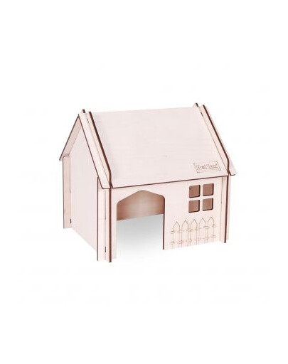 Pet Inn medinis namelis su nuožulniu stogu 2