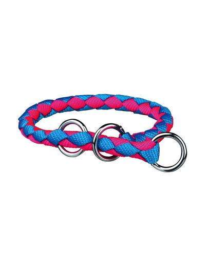 Trixie smaugiantis antkaklis Cavo, M–L 43–51 cm / 18 mm mėlynas-rožinis