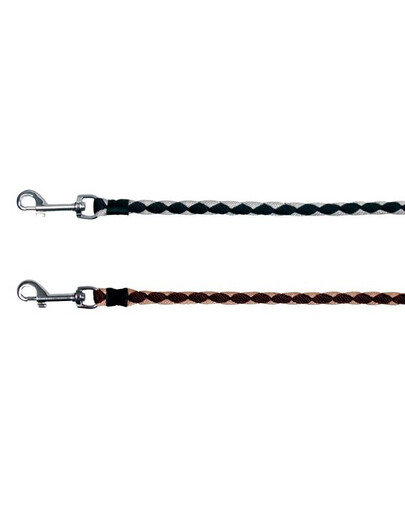Trixie pavadėlis Cavo L-XL 1 m / 18 mm, juodas-sidabrinis