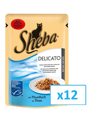 SHEBA Delicato tuňák 0.085 kg x12