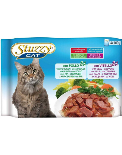 Stuzzy Multipack 2 X su vištiena ir 2 X su veršiena (100 g X 4)
