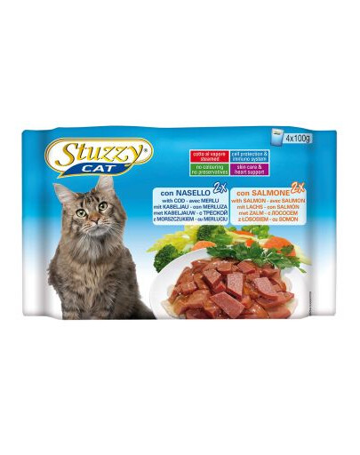 Stuzzy Multipack 2 X su menke ir 2 X su lašiša (100 g X 4)