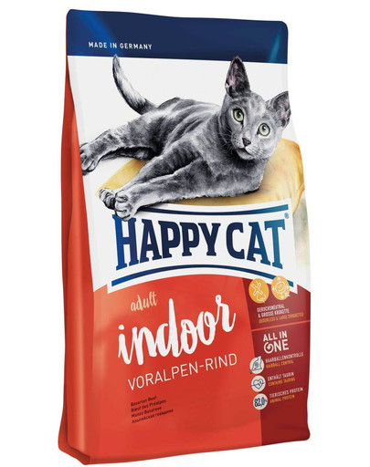 Happy Cat Fit & Well Indoor Adult su jautiena 300 g