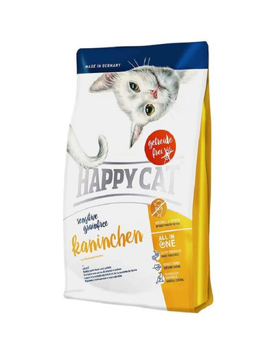 Happy Cat Sensitive Grainfree su triušiena 1,4 kg