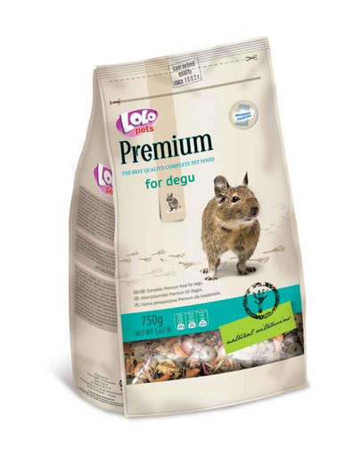 Lolo Pets Premium maistas degu 0,75 kg