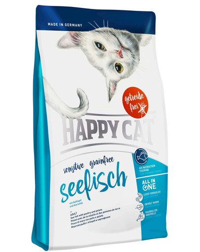 Happy Cat Sensitive Grainfree su jūros žuvimi 300 g