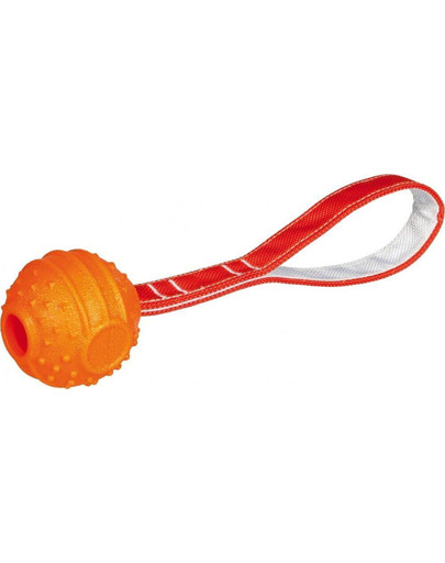 Trixie kamuoliukas ant virvės Tpr Soft & Strong 7 cm / 29 cm oranžinis
