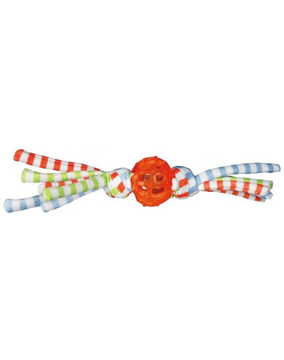 Trixie kamuoliukas su virvelėm 24 cm