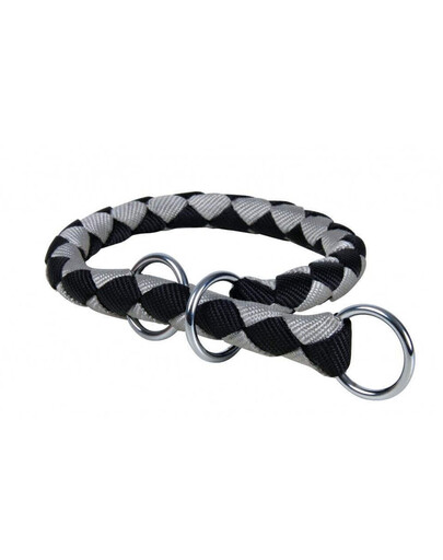 Trixie antkaklis Cavo S-M: 30–36 cm / 12 mm juodas-sidabrinis