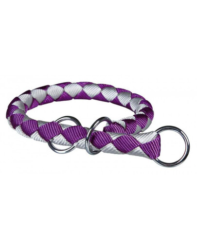 Trixie antkaklis Cavo S-M: 30–36 cm / 12 mm violetinis-sidabrinis