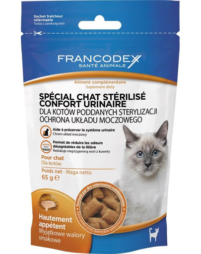 Francodex skanėstas katėms - šlapimo takų priežiūrai 65 g