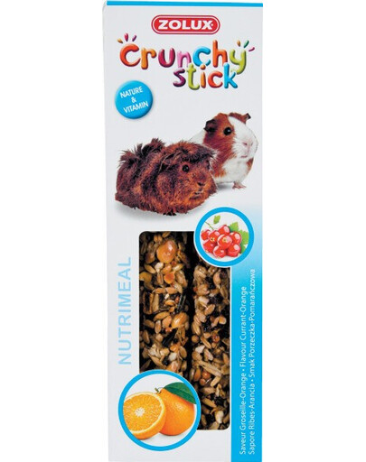 Zolux Crunchy Stick burbuolės jūrų kiaulytėms su serbentais ir apelsinais 115 g