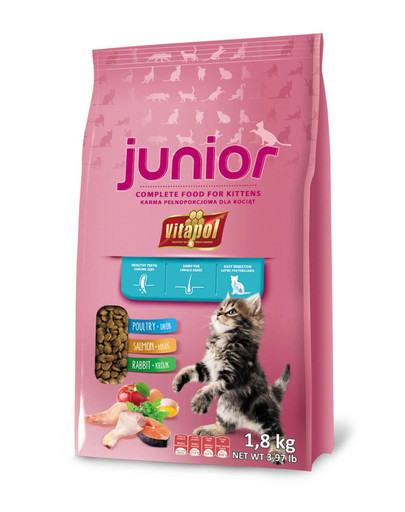 Vitapol Junior sausas maistas jaunoms katėms 1,8 kg