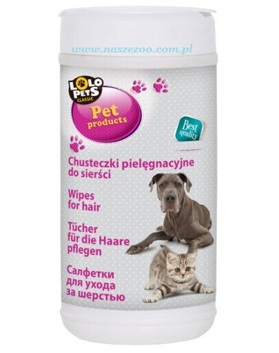 Lolo Pets valomosios servetėles kailiui 70 vnt.