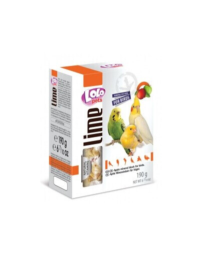 Lolo Pets mineralas su obuoliais paukščiams xL 190 g