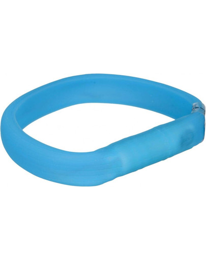 Trixie šviečiantis antkaklis su USB M–L: 50 cm / 30 mm mėlynas