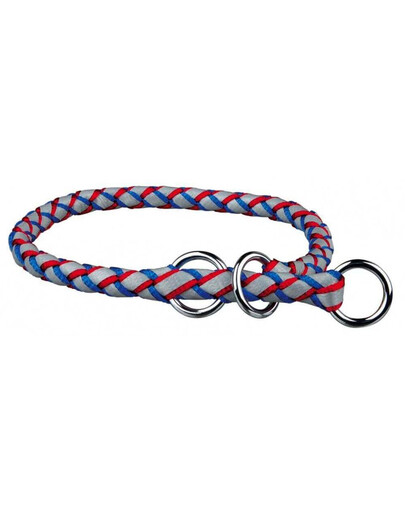Trixie smaugiantis antkaklis Cavo Reflect L–XL 52–60 cm / 18 mm mėlynas-raudonas