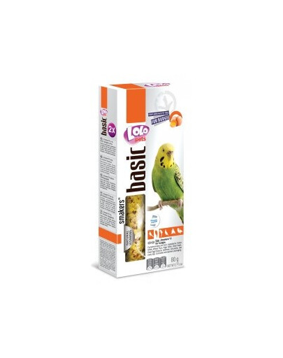 Lolo Pets Smakers su kiaušiniais banguotosioms papūgėlėms 80 g